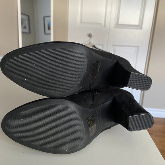 Thigh high faux suede boots - Picture 3 of 4